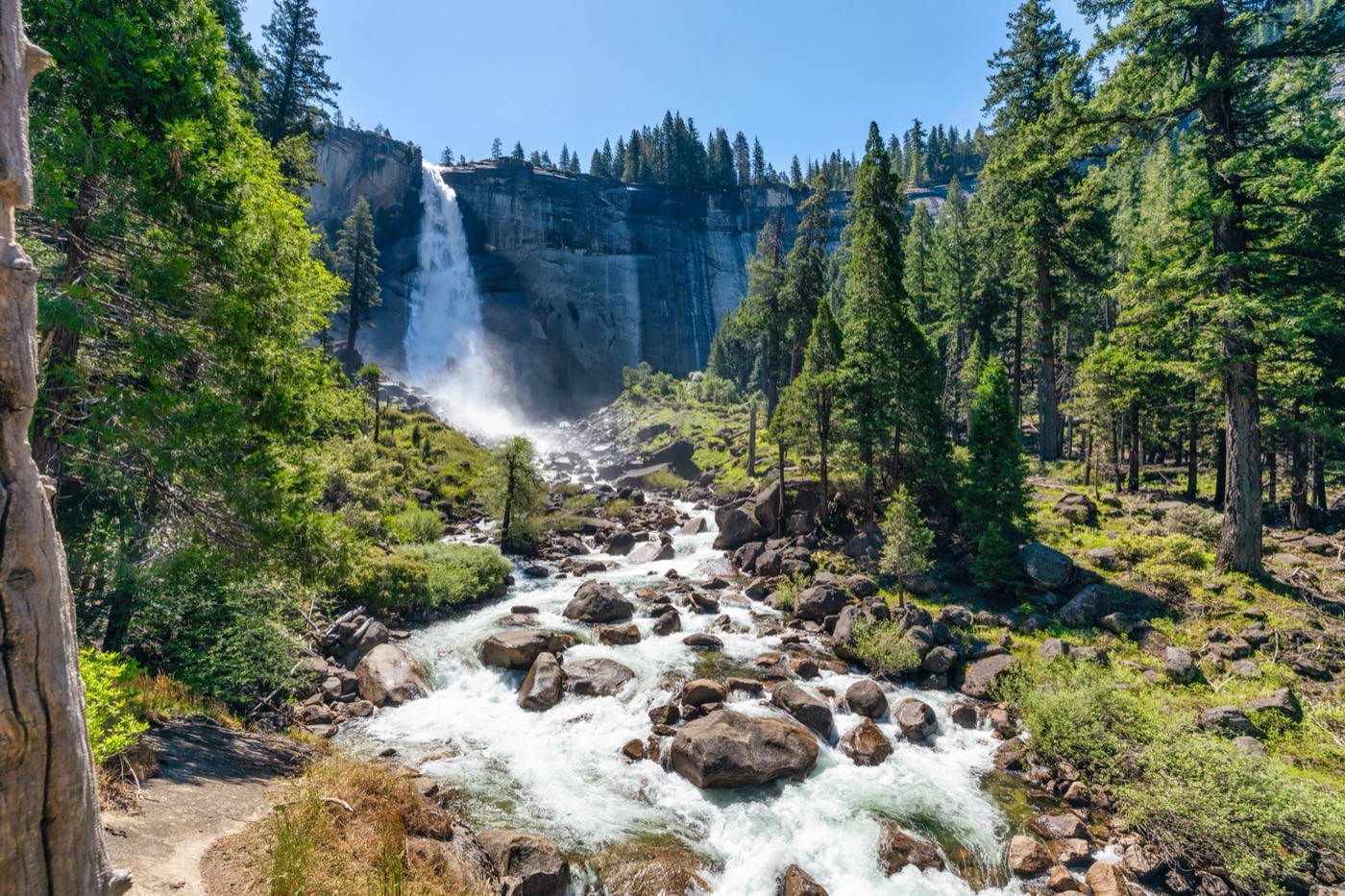 Nevada Fall from Below