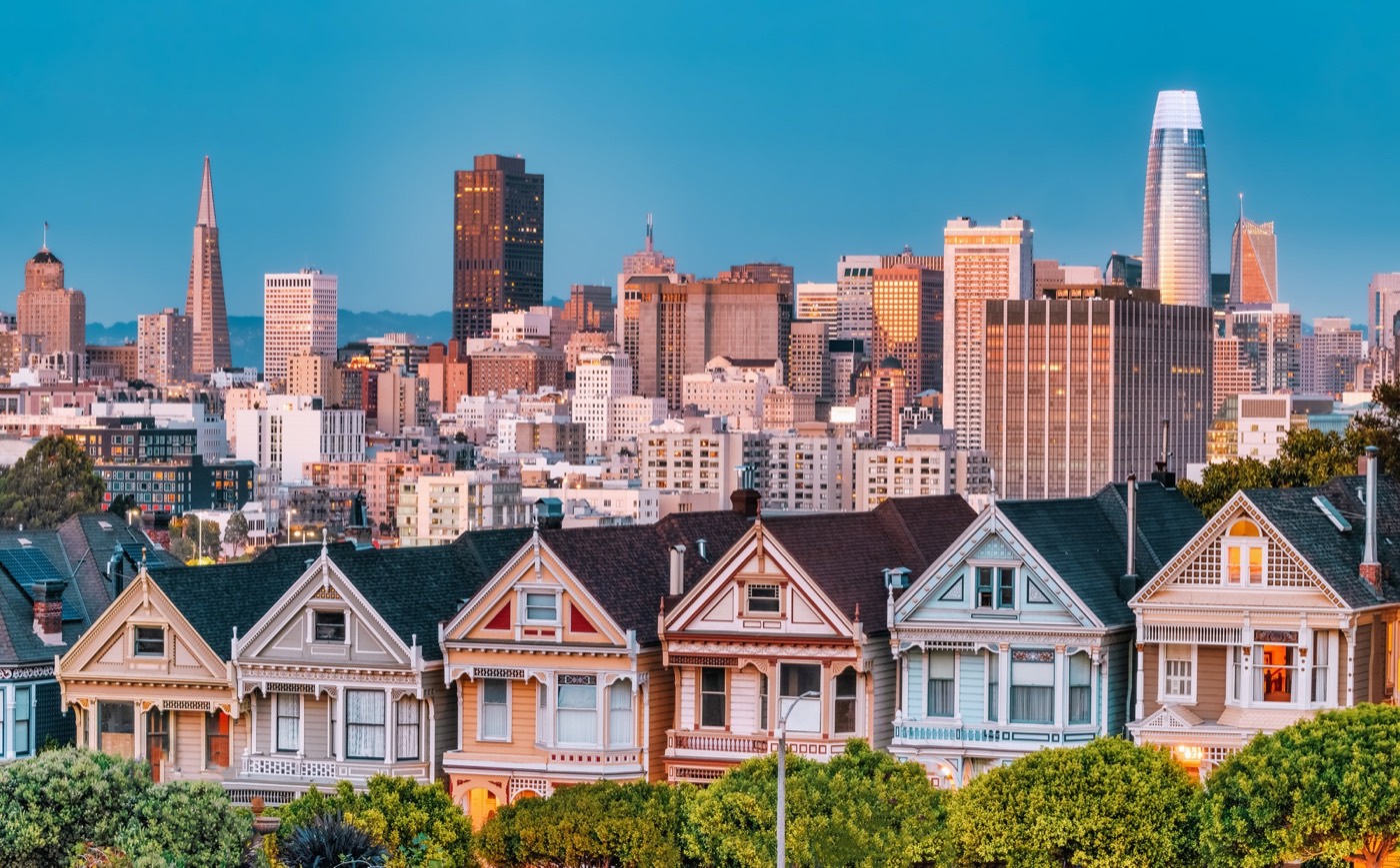 Painted Ladies at Twilight