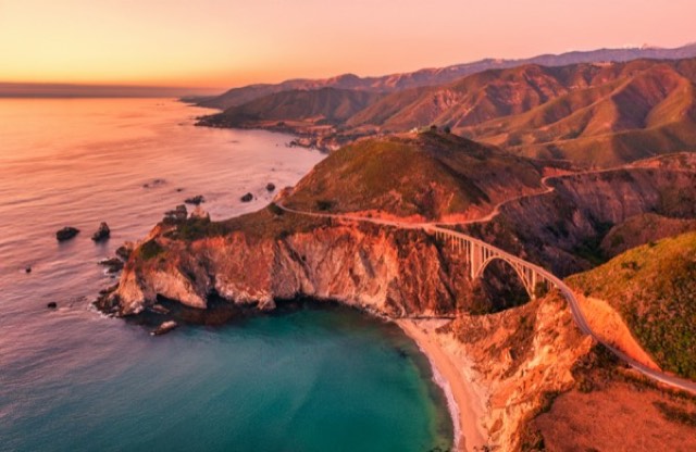 Bixby Bridge at Sunset