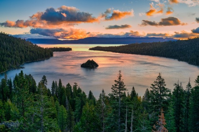 Sunrise over Emerald Bay